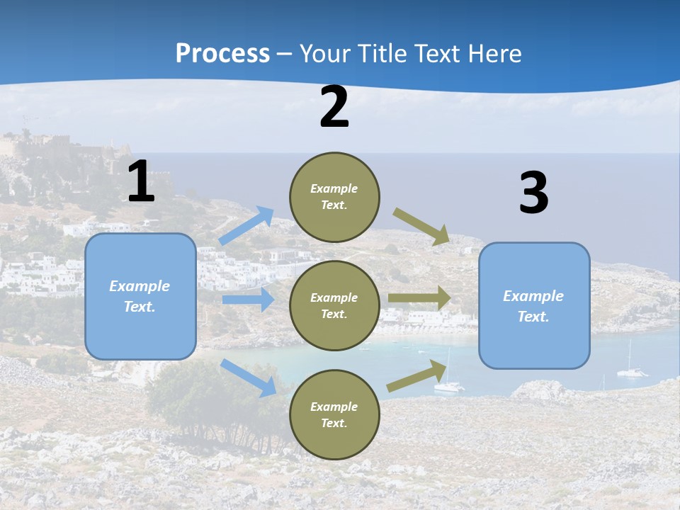 Outdoors Travel Destination Greece PowerPoint Template