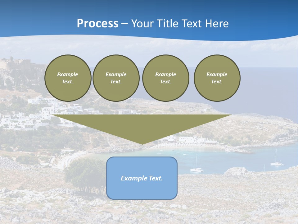 Outdoors Travel Destination Greece PowerPoint Template