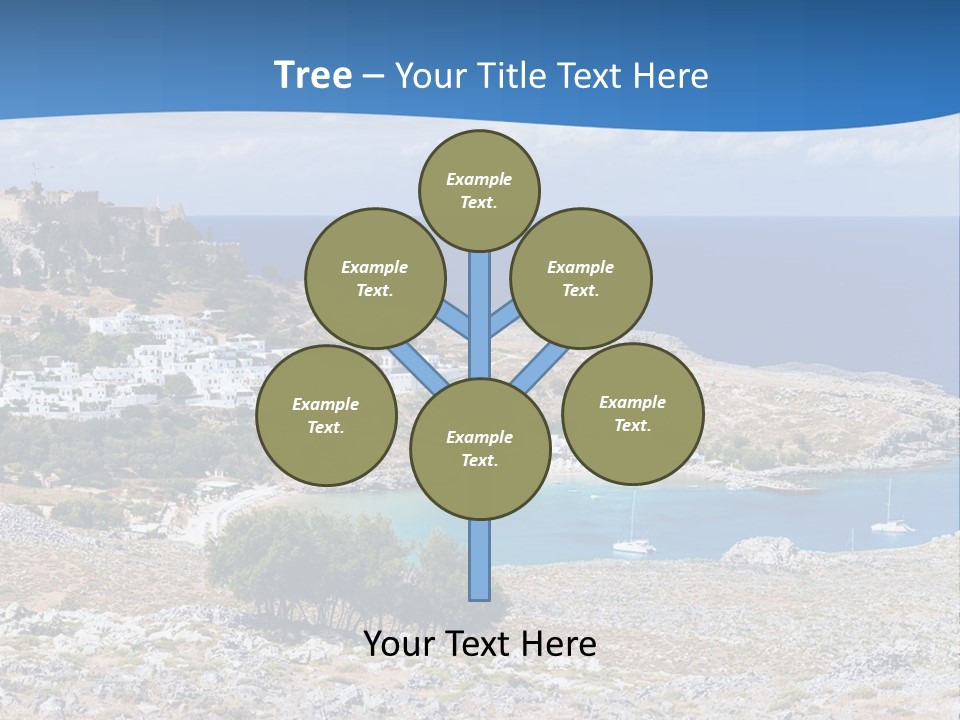 Outdoors Travel Destination Greece PowerPoint Template