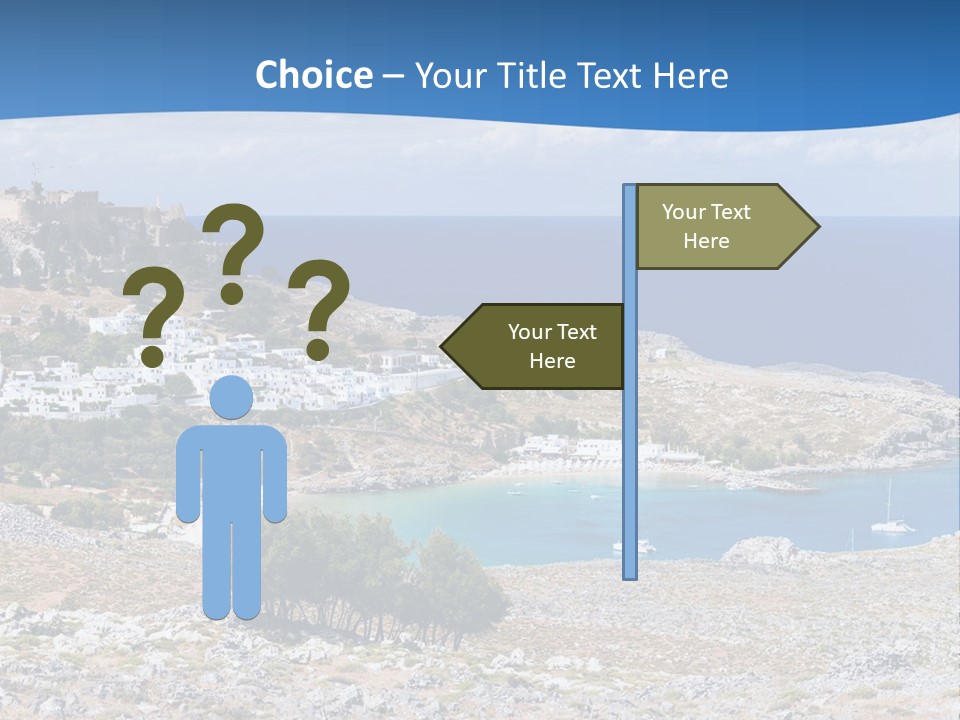Outdoors Travel Destination Greece PowerPoint Template