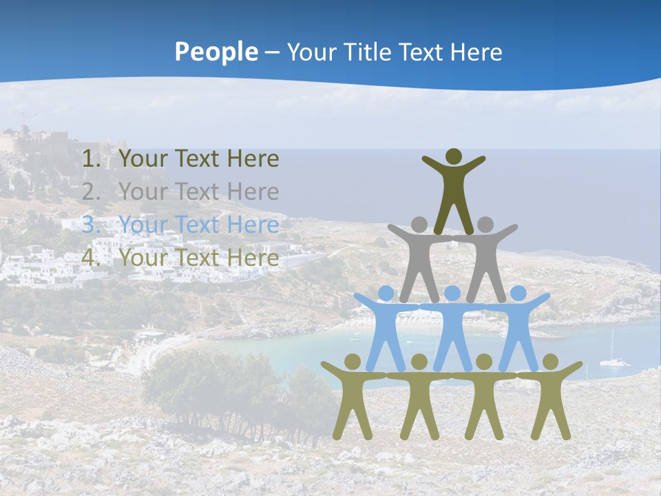 Outdoors Travel Destination Greece PowerPoint Template