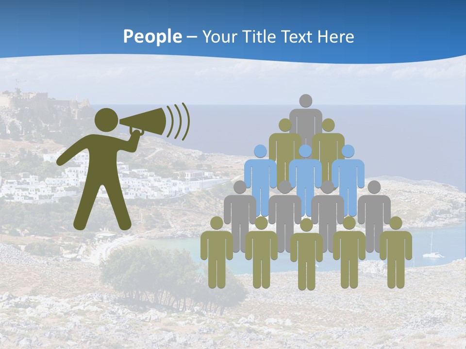 Outdoors Travel Destination Greece PowerPoint Template