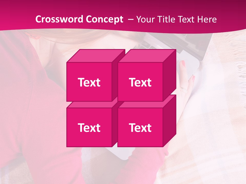 Laptop Casual Young PowerPoint Template