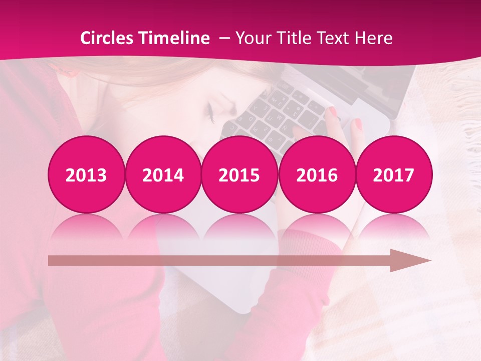 Laptop Casual Young PowerPoint Template