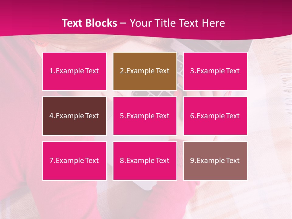 Laptop Casual Young PowerPoint Template