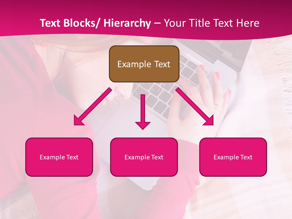 Laptop Casual Young PowerPoint Template