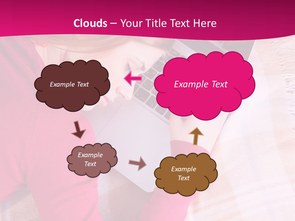 Laptop Casual Young PowerPoint Template