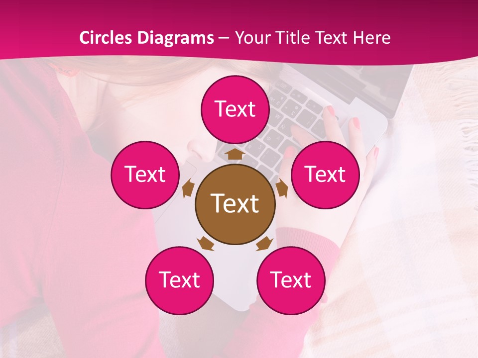 Laptop Casual Young PowerPoint Template