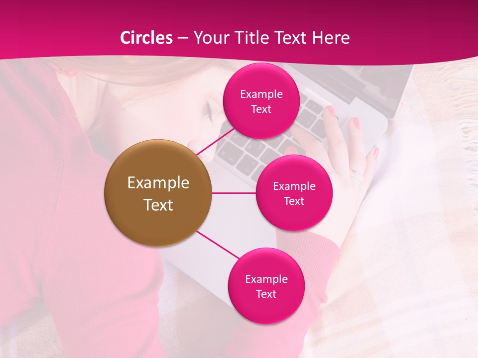 Laptop Casual Young PowerPoint Template