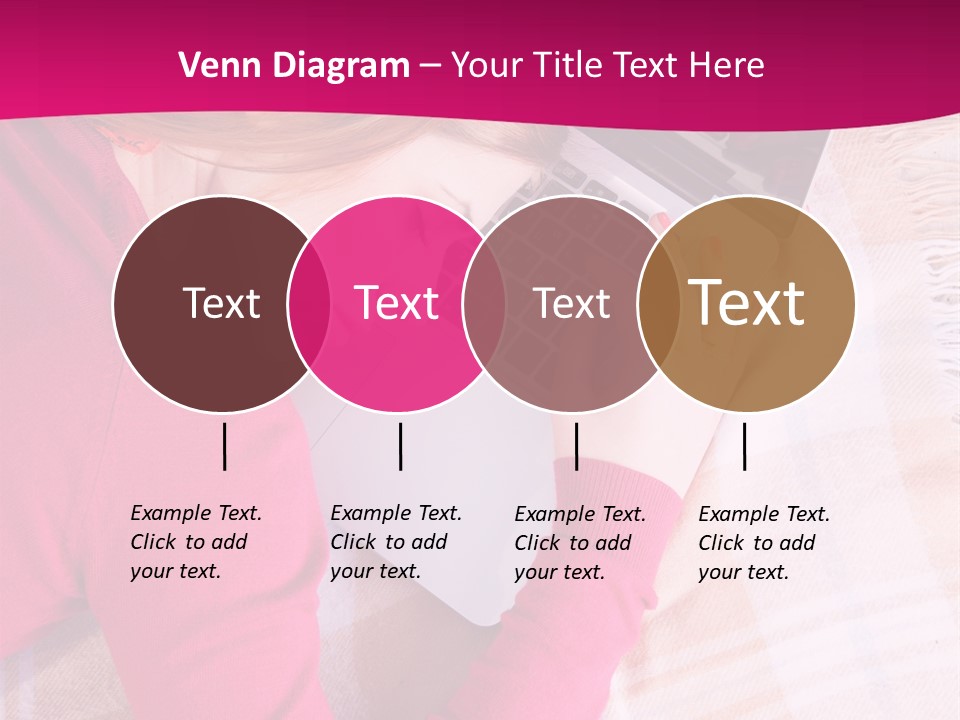 Laptop Casual Young PowerPoint Template