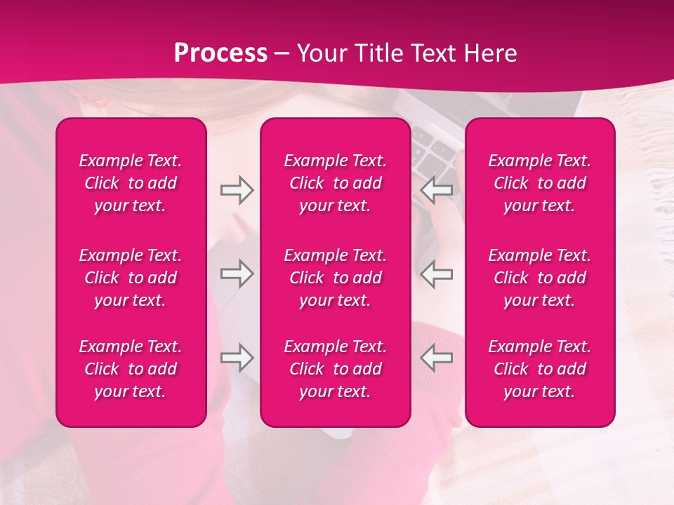 Laptop Casual Young PowerPoint Template