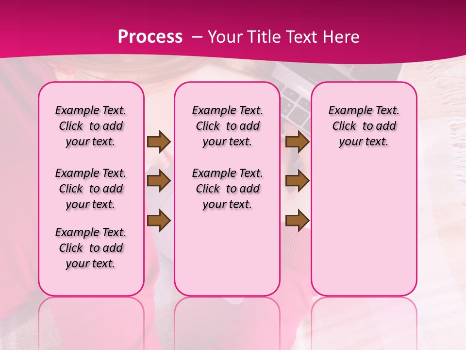 Laptop Casual Young PowerPoint Template