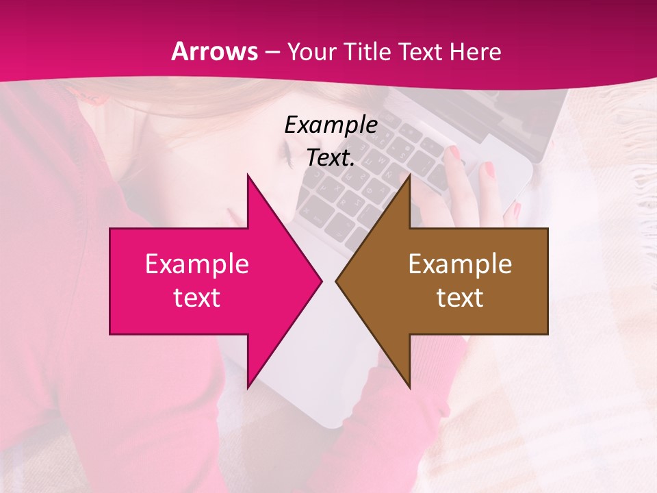 Laptop Casual Young PowerPoint Template