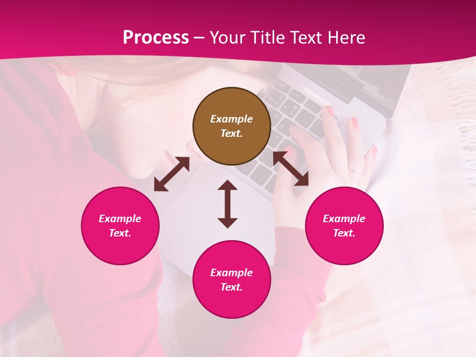Laptop Casual Young PowerPoint Template