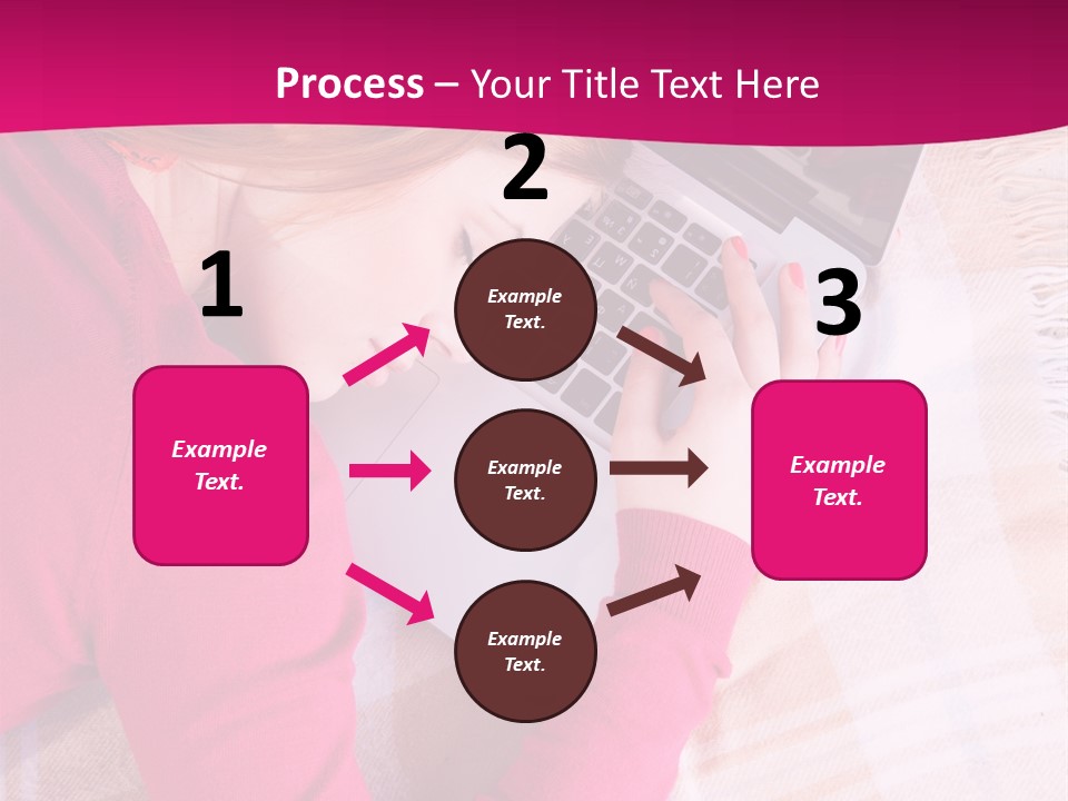 Laptop Casual Young PowerPoint Template