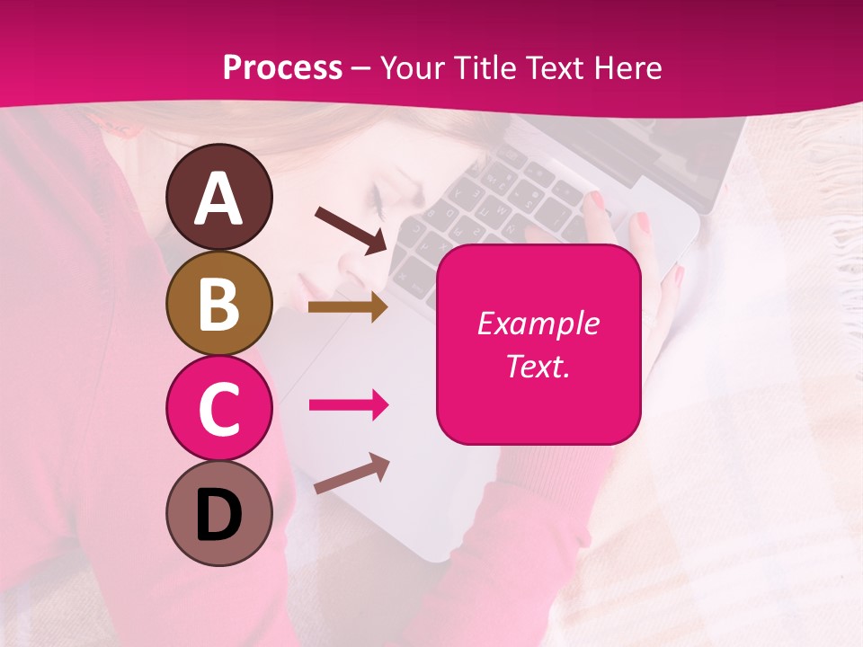 Laptop Casual Young PowerPoint Template