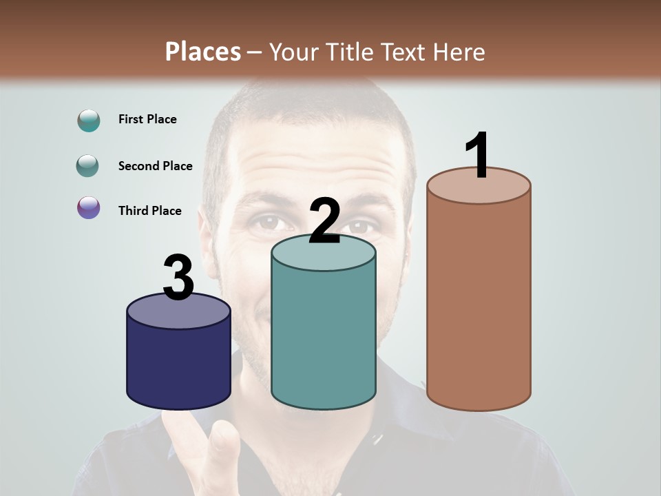 Shirt Finger Face PowerPoint Template