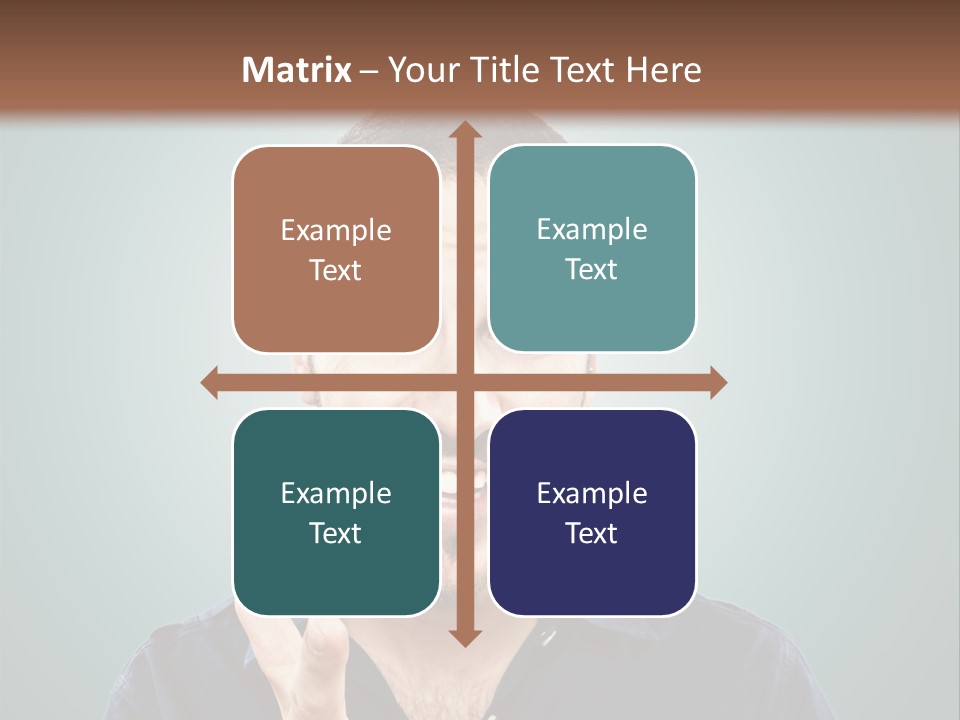 Shirt Finger Face PowerPoint Template