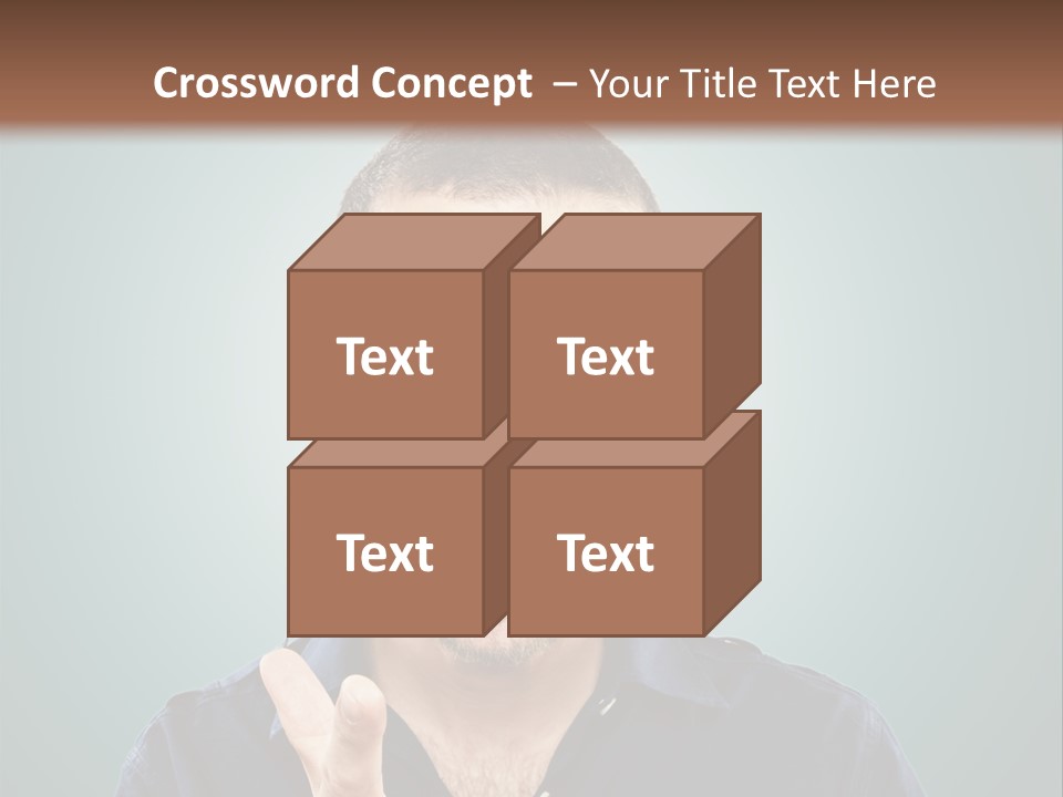 Shirt Finger Face PowerPoint Template