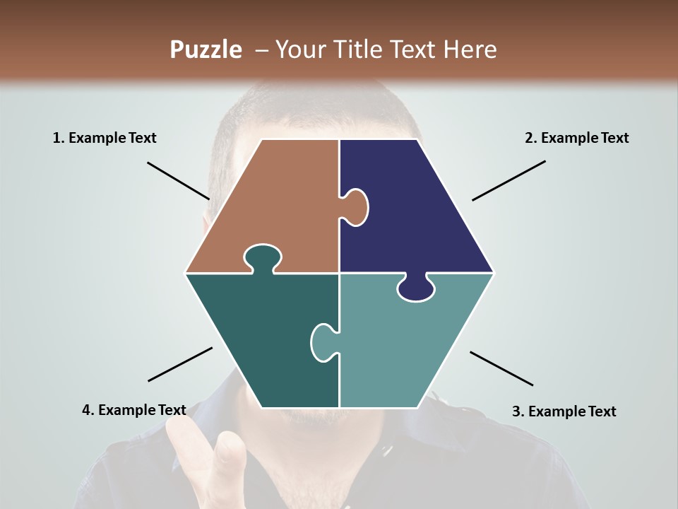 Shirt Finger Face PowerPoint Template