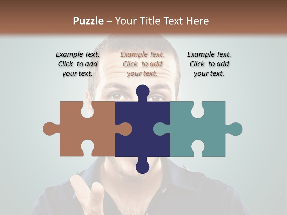 Shirt Finger Face PowerPoint Template