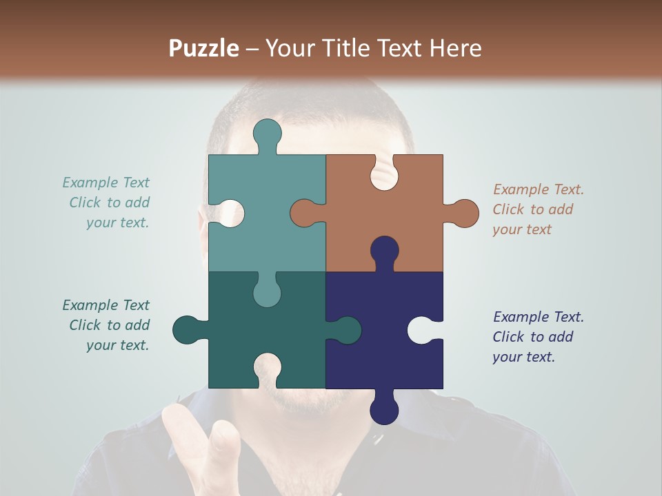 Shirt Finger Face PowerPoint Template