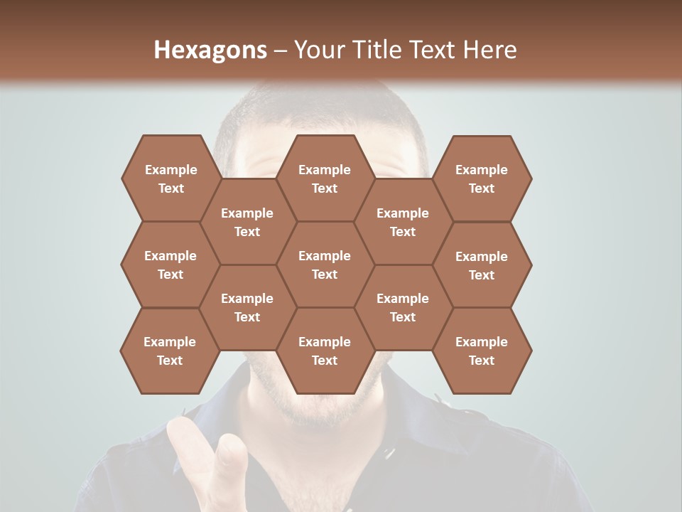 Shirt Finger Face PowerPoint Template