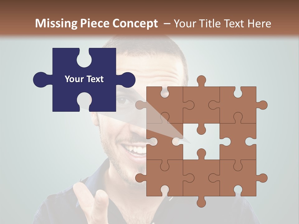 Shirt Finger Face PowerPoint Template