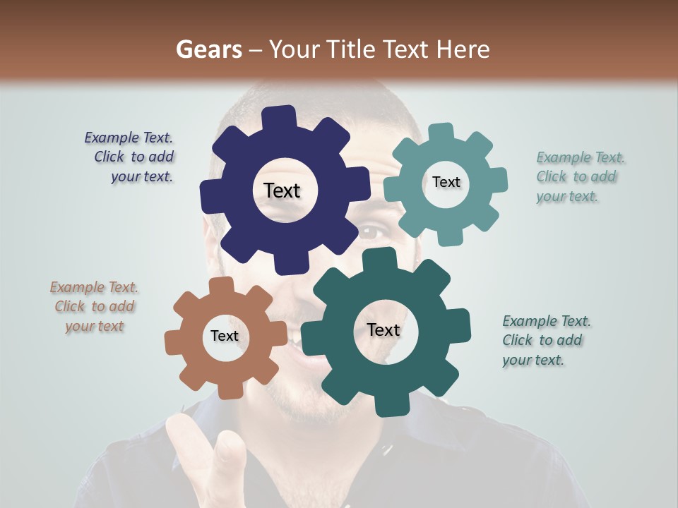 Shirt Finger Face PowerPoint Template