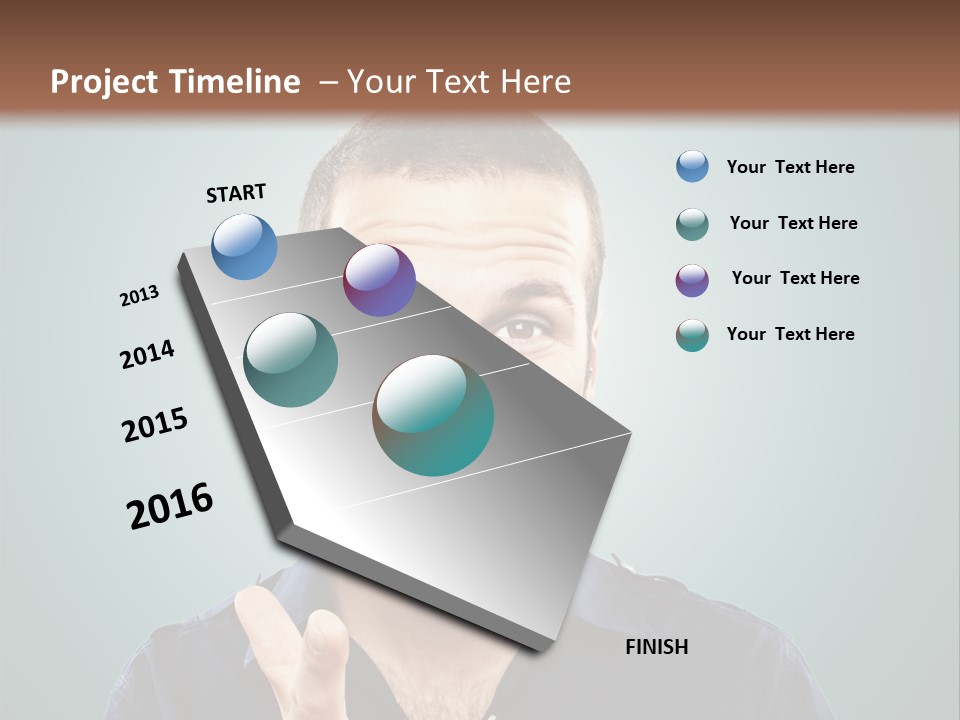 Shirt Finger Face PowerPoint Template