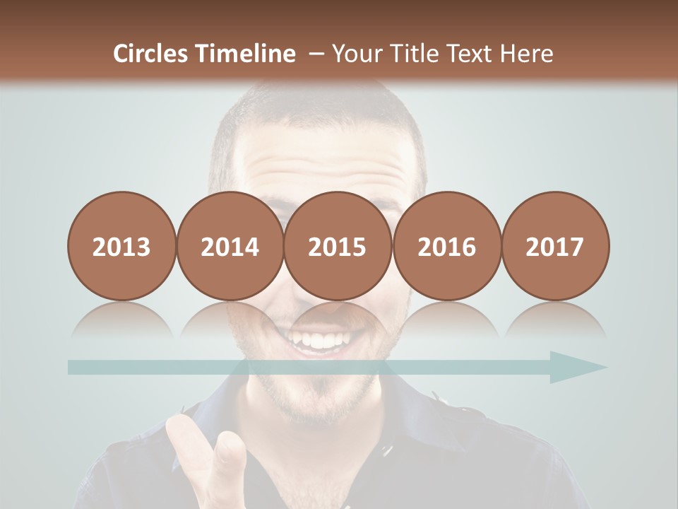 Shirt Finger Face PowerPoint Template