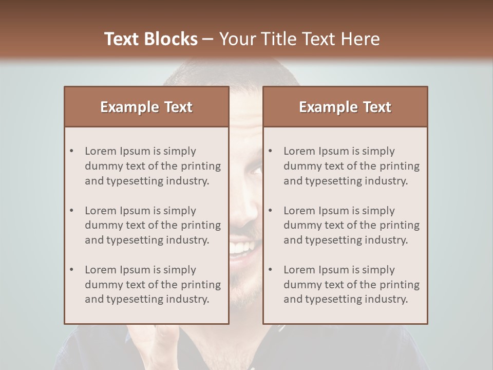 Shirt Finger Face PowerPoint Template