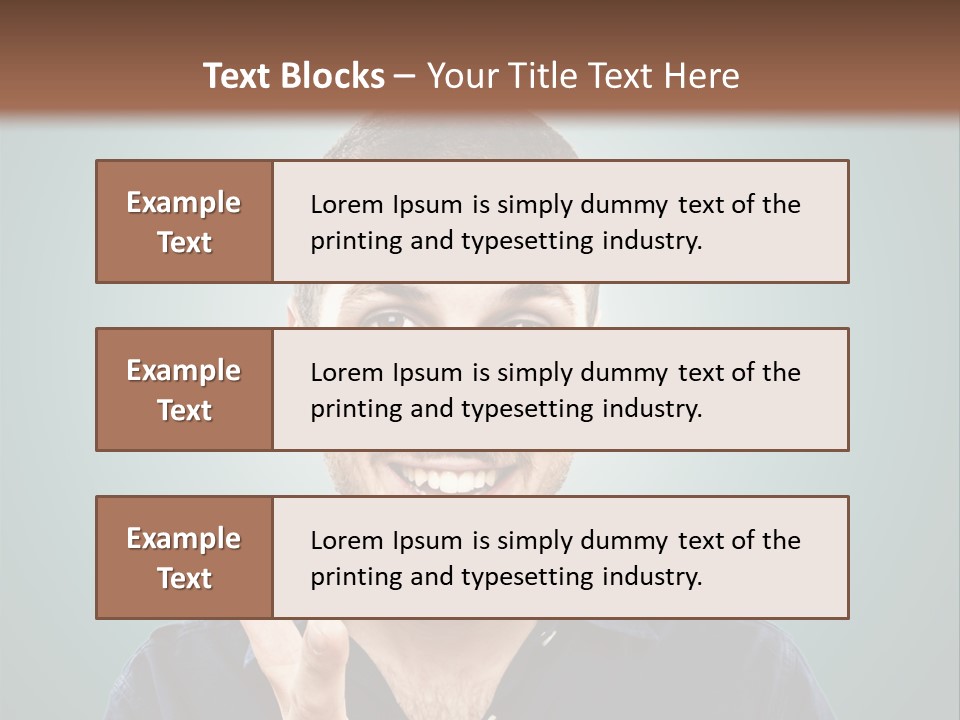 Shirt Finger Face PowerPoint Template
