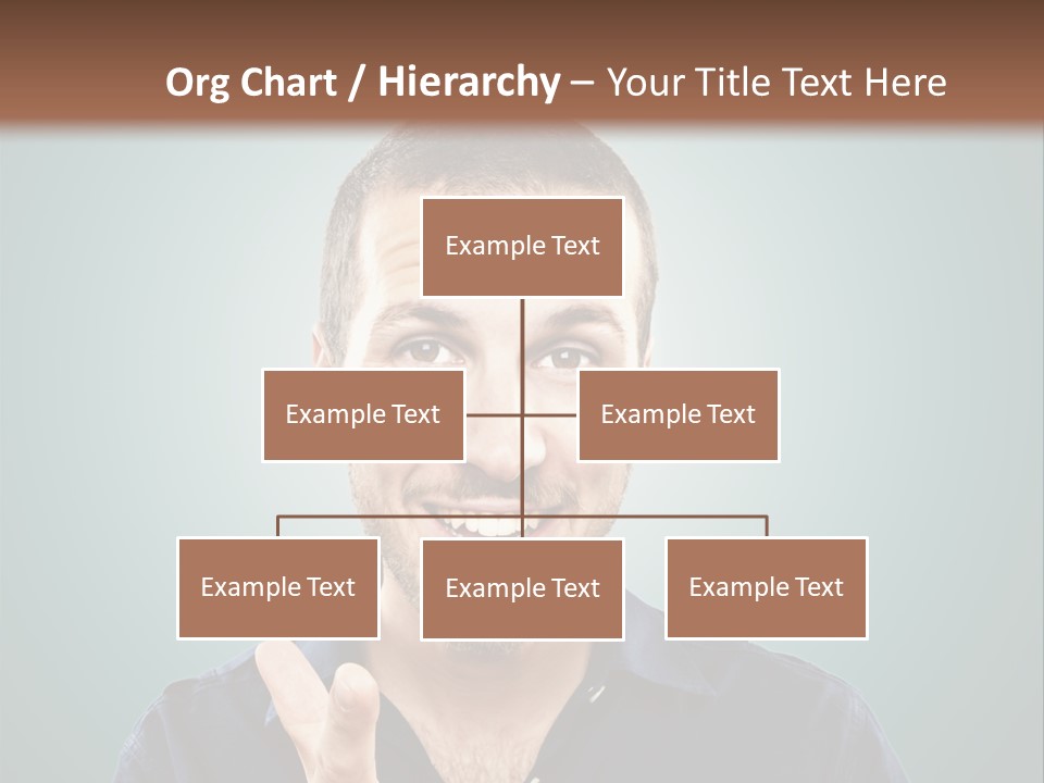 Shirt Finger Face PowerPoint Template
