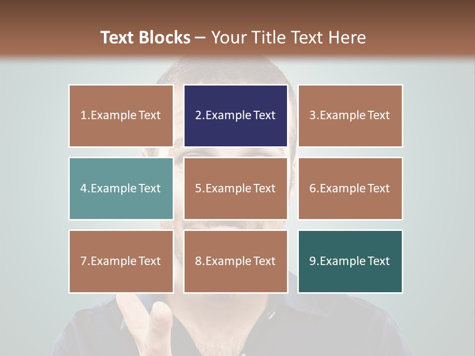 Shirt Finger Face PowerPoint Template