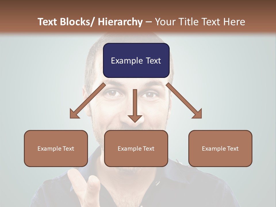 Shirt Finger Face PowerPoint Template