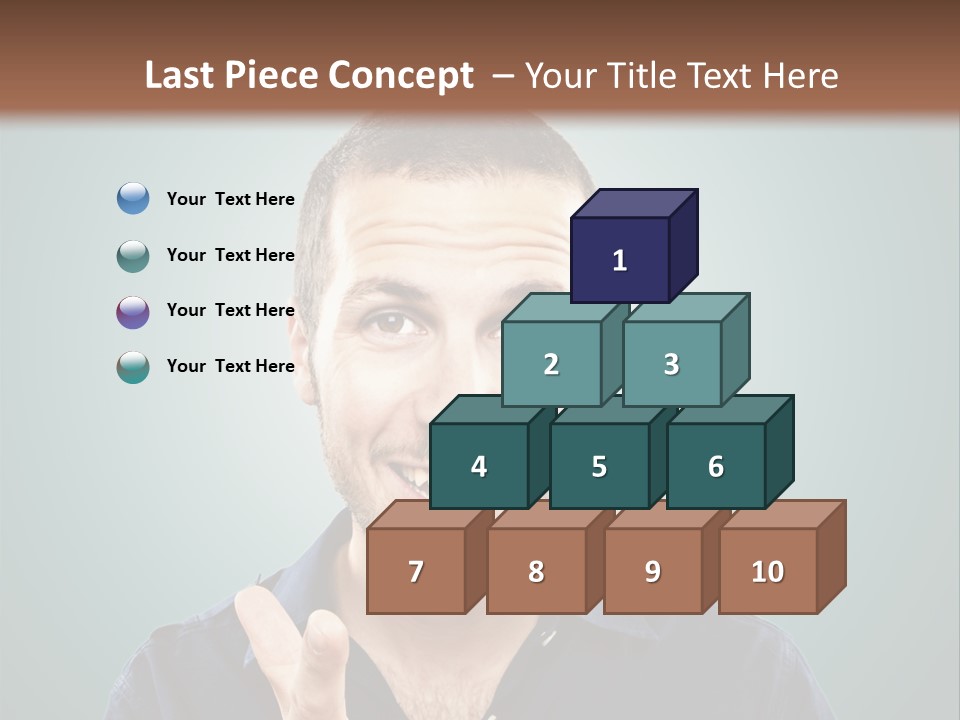 Shirt Finger Face PowerPoint Template