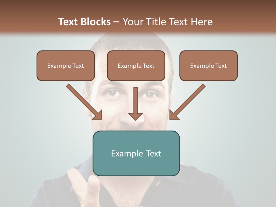 Shirt Finger Face PowerPoint Template