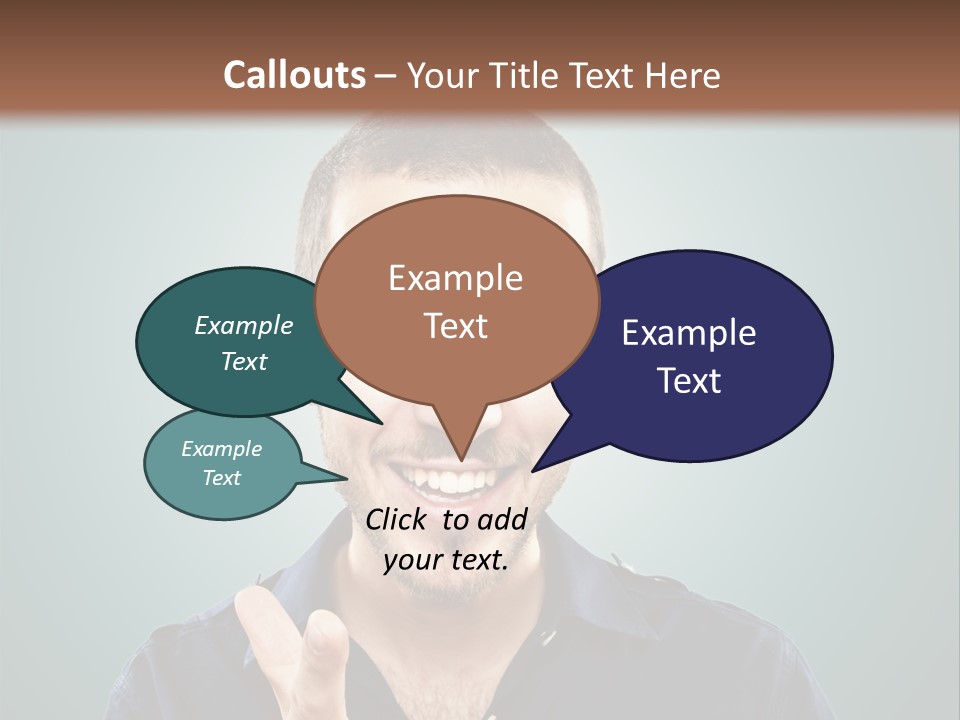 Shirt Finger Face PowerPoint Template