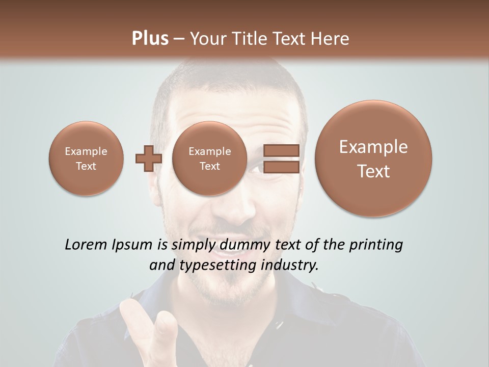Shirt Finger Face PowerPoint Template