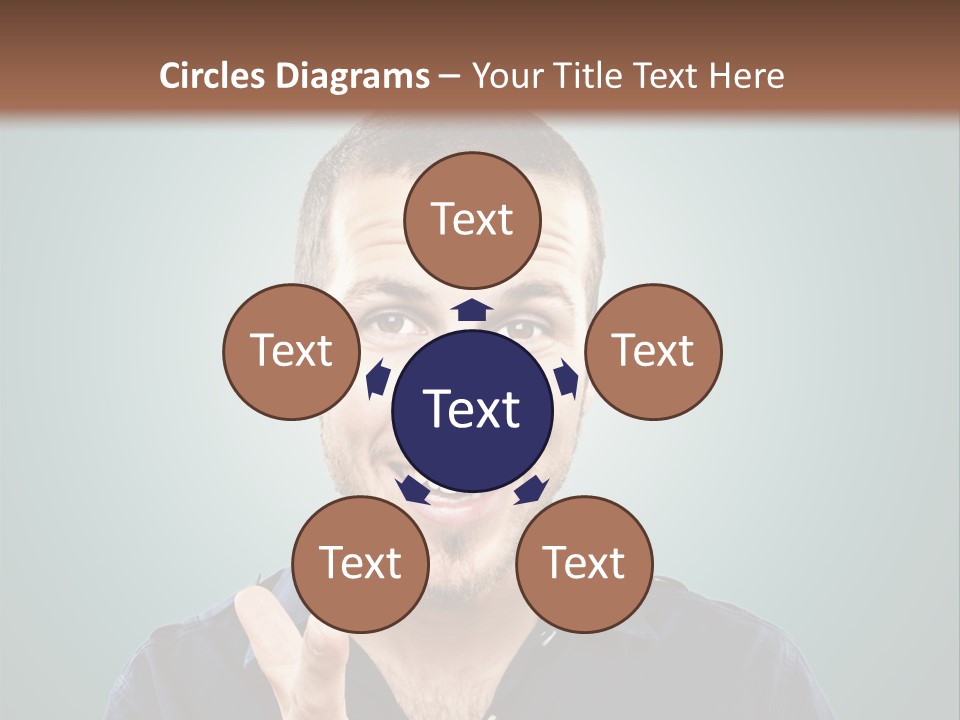 Shirt Finger Face PowerPoint Template