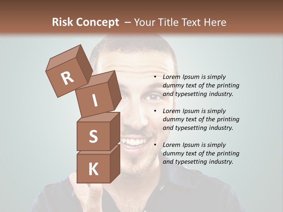 Shirt Finger Face PowerPoint Template