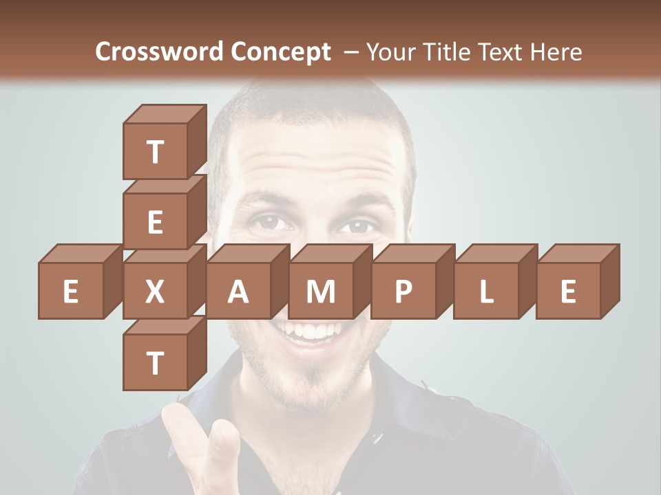 Shirt Finger Face PowerPoint Template