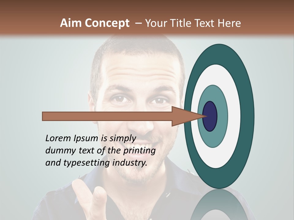 Shirt Finger Face PowerPoint Template