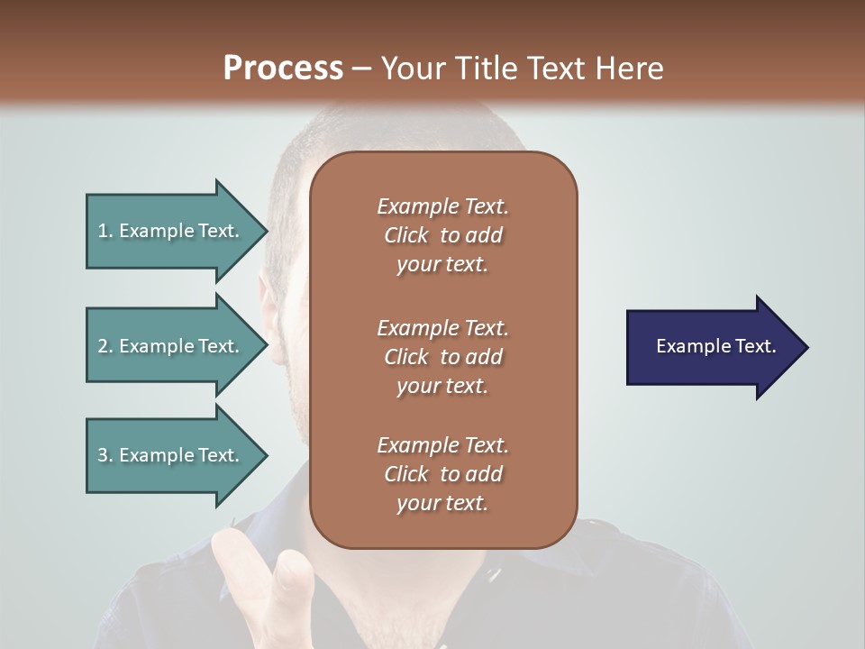 Shirt Finger Face PowerPoint Template