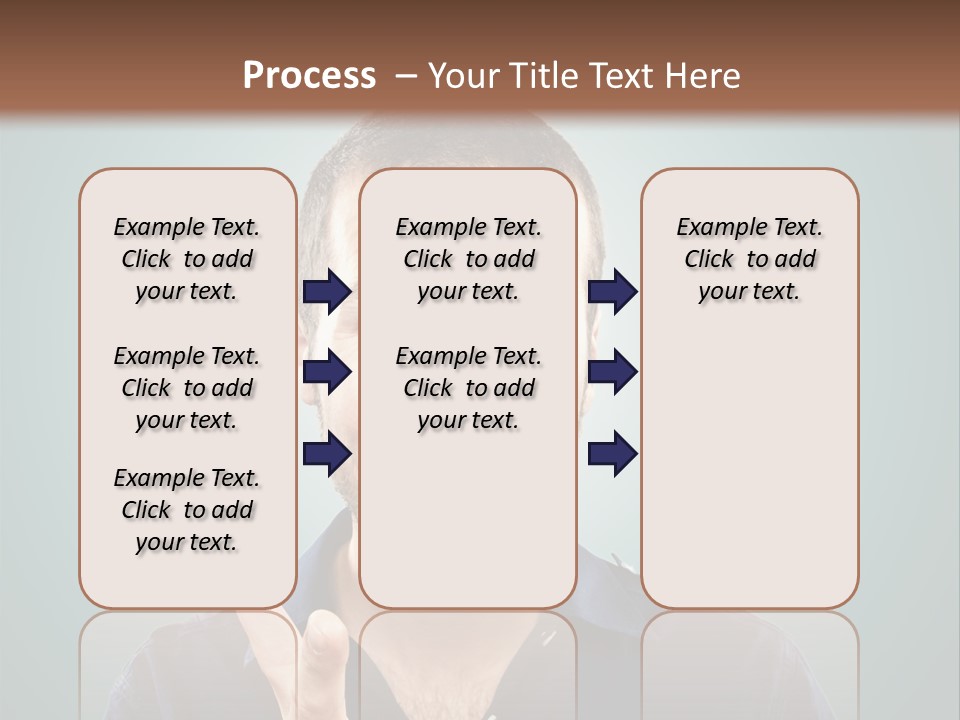 Shirt Finger Face PowerPoint Template