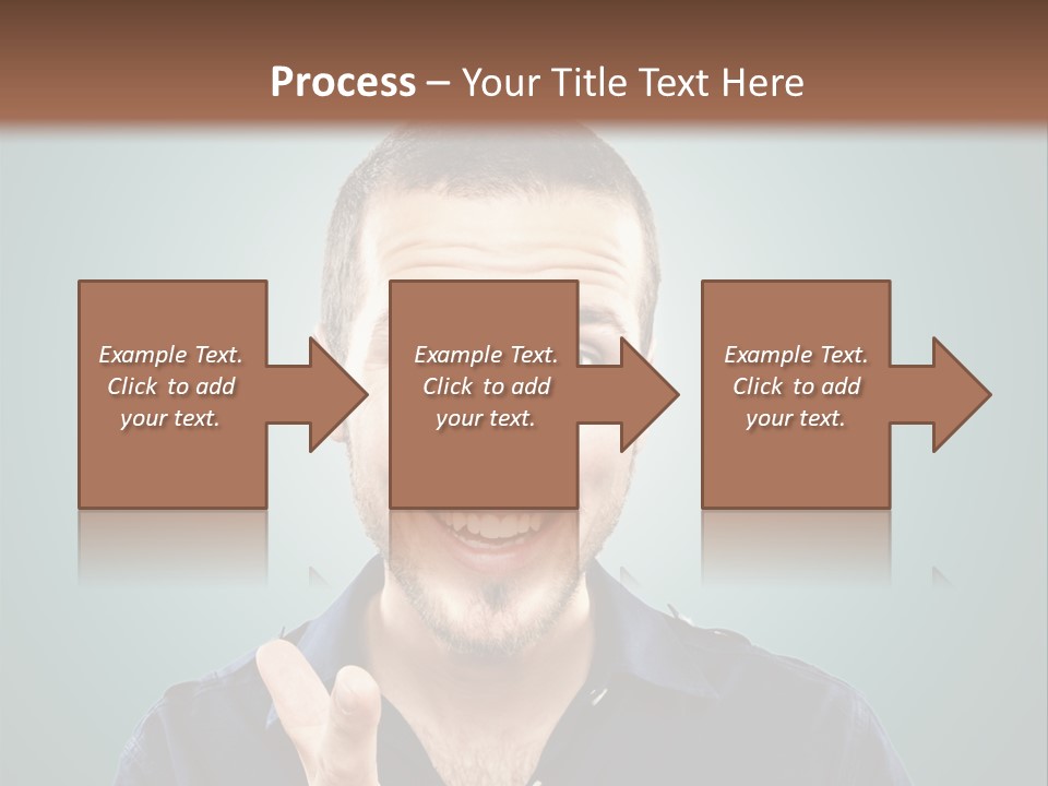 Shirt Finger Face PowerPoint Template
