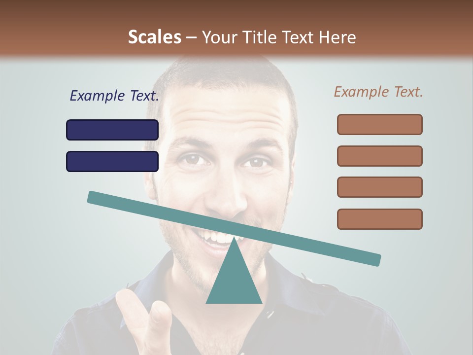 Shirt Finger Face PowerPoint Template
