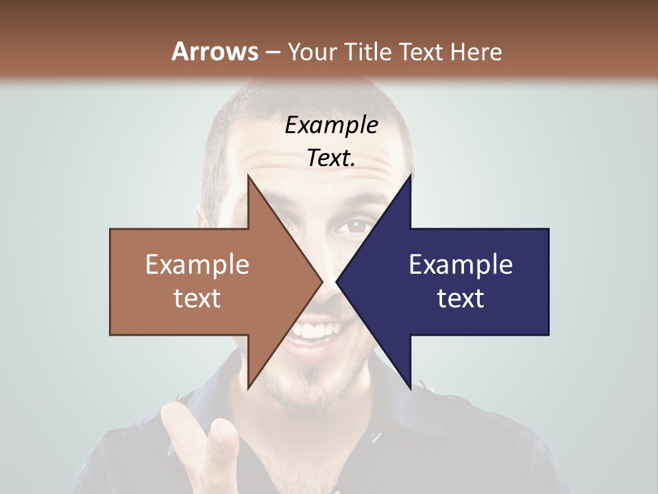 Shirt Finger Face PowerPoint Template
