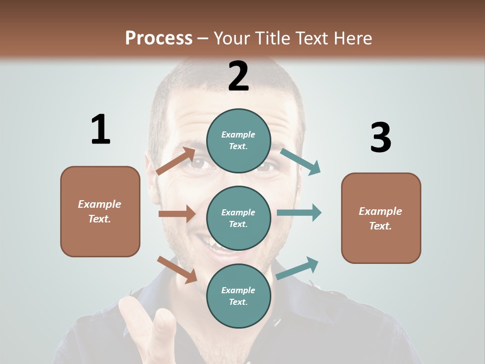 Shirt Finger Face PowerPoint Template